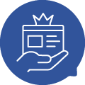 Content - Accent Blue Chat Bubble