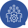 Implement - Accent Blue Chat Bubble