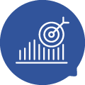 Sales Target - Accent Blue Chat Bubble
