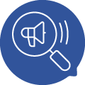Search Promotion - Accent Blue Chat Bubble