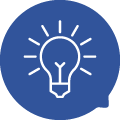 Solution - Accent Blue Chat Bubble
