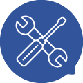 Tools - Accent Blue Chat Bubble