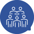 Workgroup - Accent Blue Chat Bubble